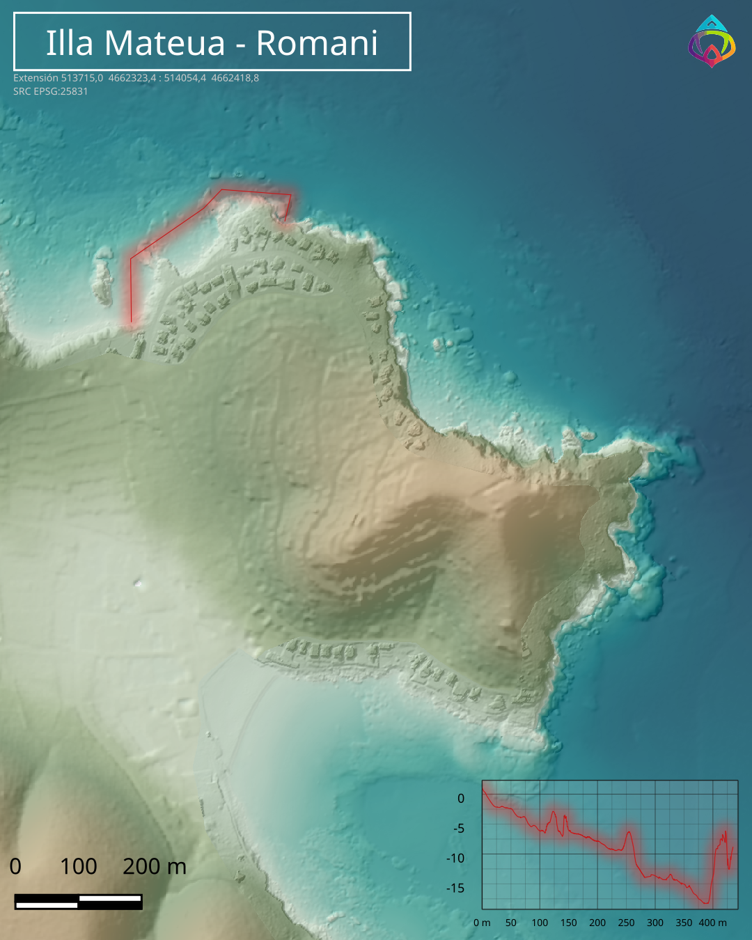 Mapa de la inmersión de La Depuradora