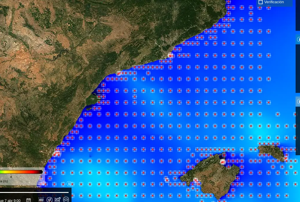 Points de prédiction des vagues